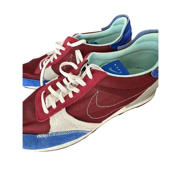 Nike Men's Red Blue Dbreak-Type Suede Mesh Lace Up Casual Sneaker Shoes Size 14 - Picture 12 of 13